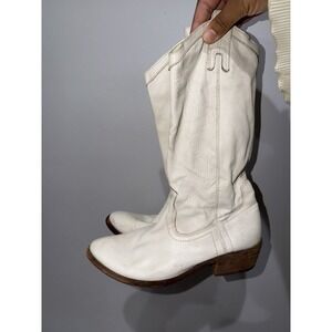 Frye Women's Billy Pull On Western Leather Boot Black Size 7 READ N